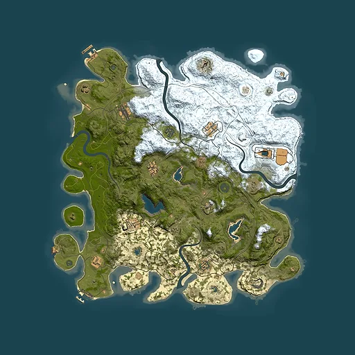 Rust map seed 2147007538, 4550x4550m top-down preview