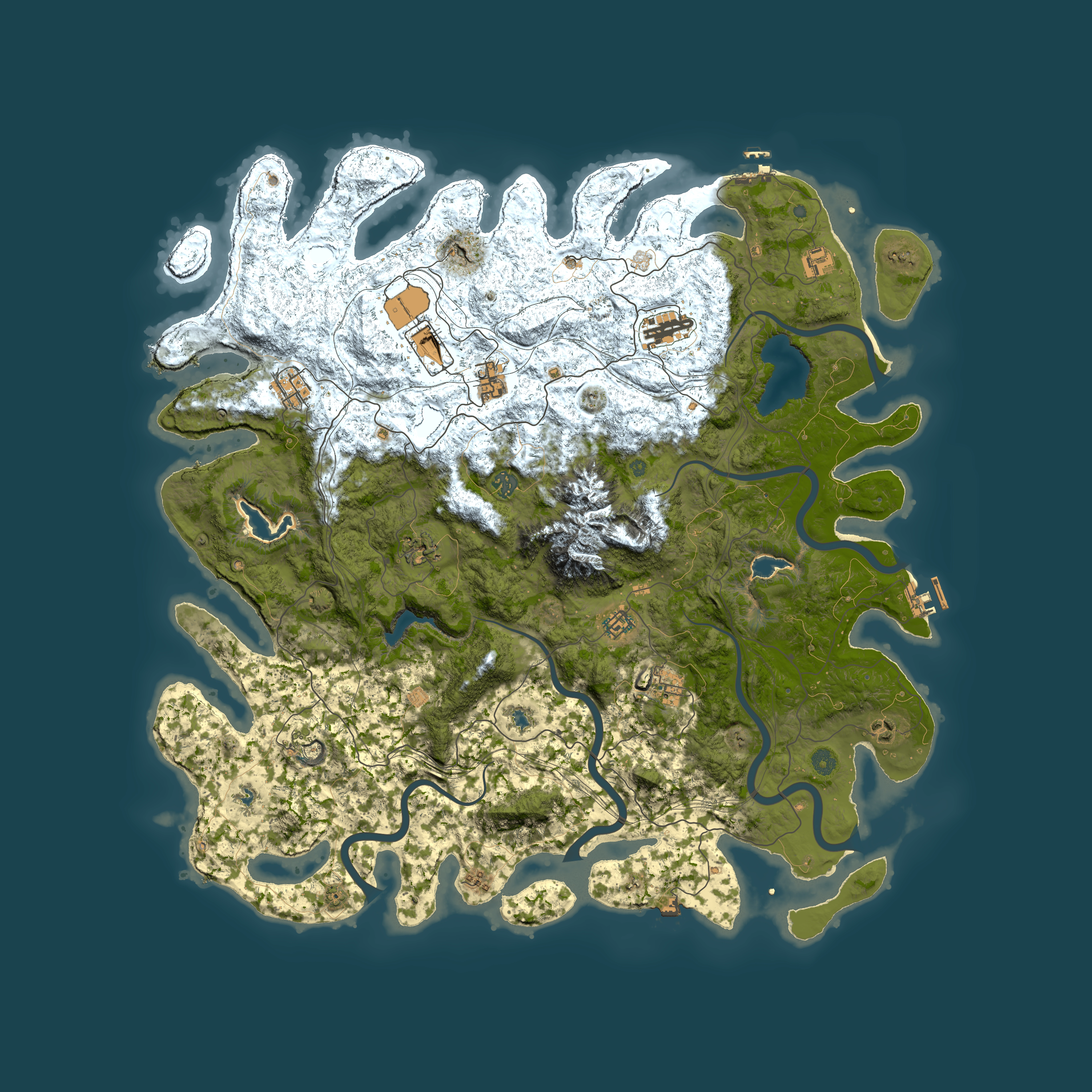 Full top-down render of Rust map seed 447030266, 5200x5200m