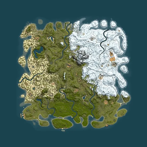 Rust map seed 42612636, 5800x5800m top-down preview