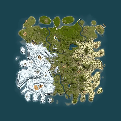 Rust map seed 1599568999, 4900x4900m top-down preview