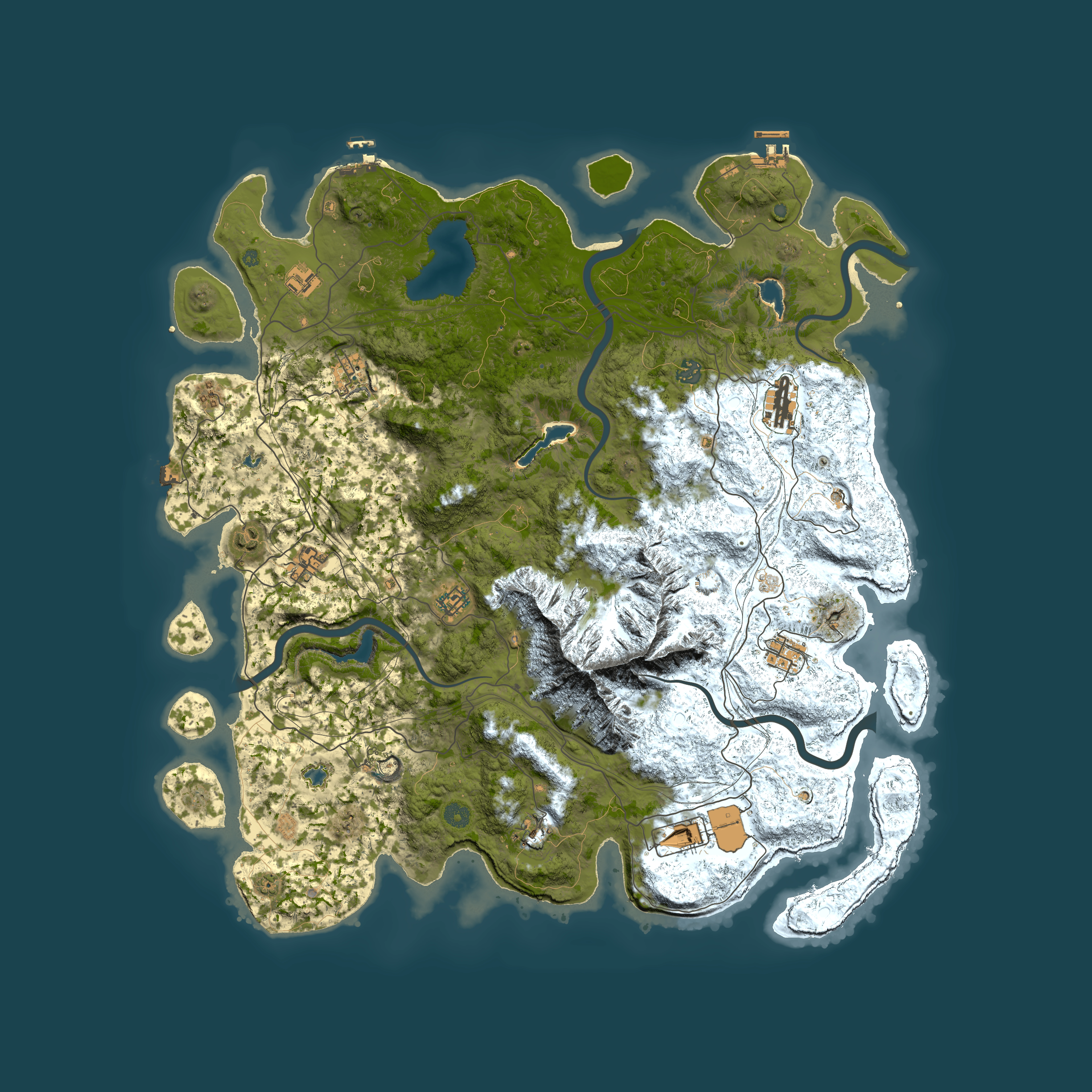 Full top-down render of Rust map seed 729748839, 5050x5050m