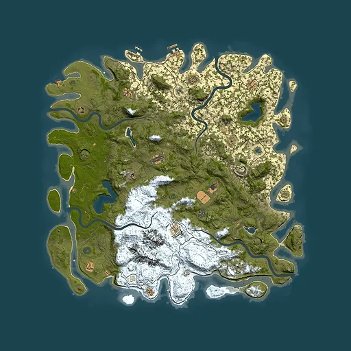 Rust map seed 1728684805, 5500x5500m top-down preview