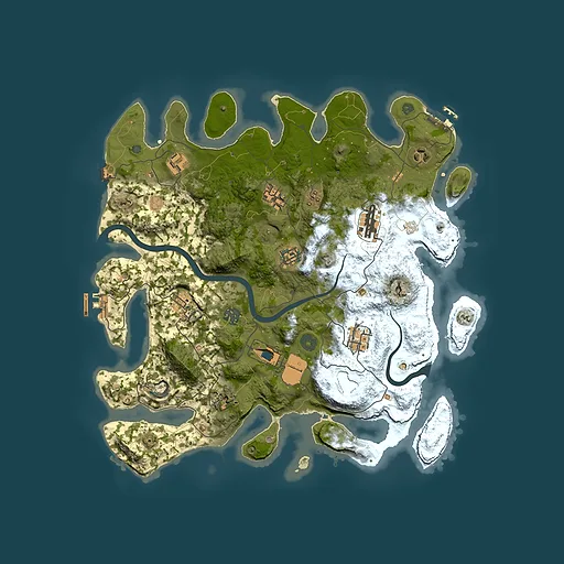 Rust map seed 1974180001, 3900x3900m top-down preview