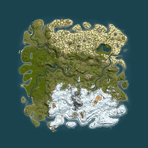Rust map seed 1305517208, 5550x5550m top-down preview