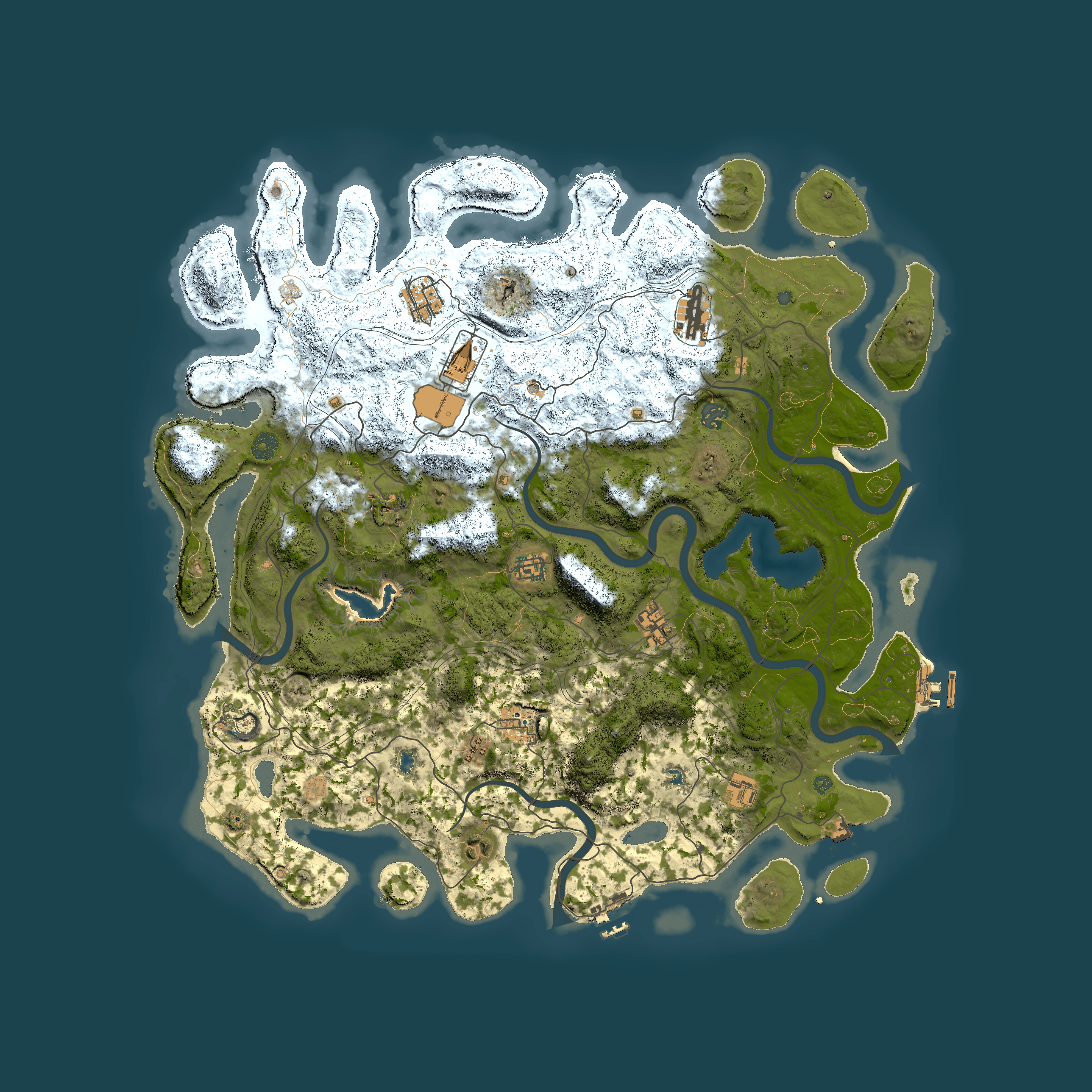 Full top-down render of Rust map seed 1409671026, 4750x4750m