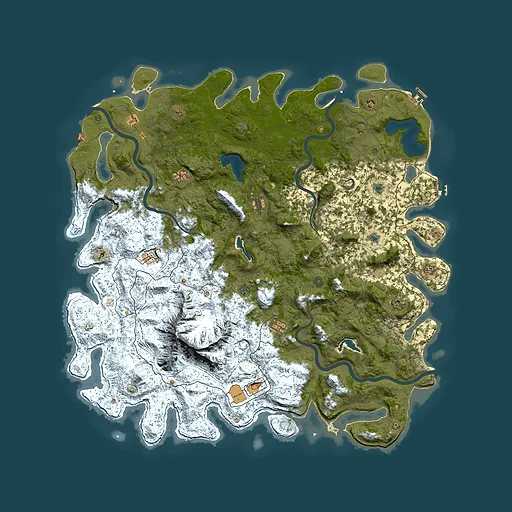 Rust map seed 111893639, 6000x6000m top-down preview