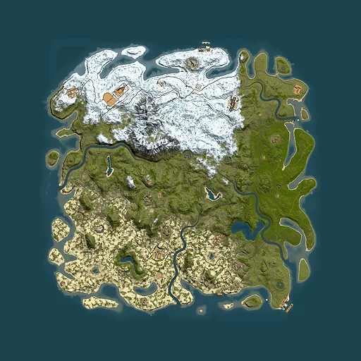 Rust map seed 687802517, 5700x5700m top-down preview