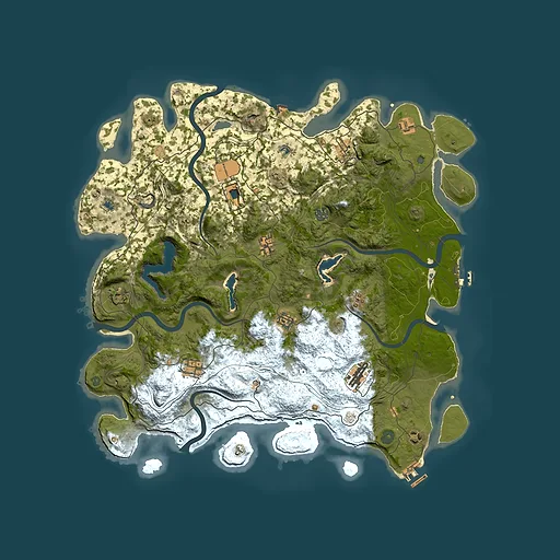 Rust map seed 119963925, 4650x4650m top-down preview