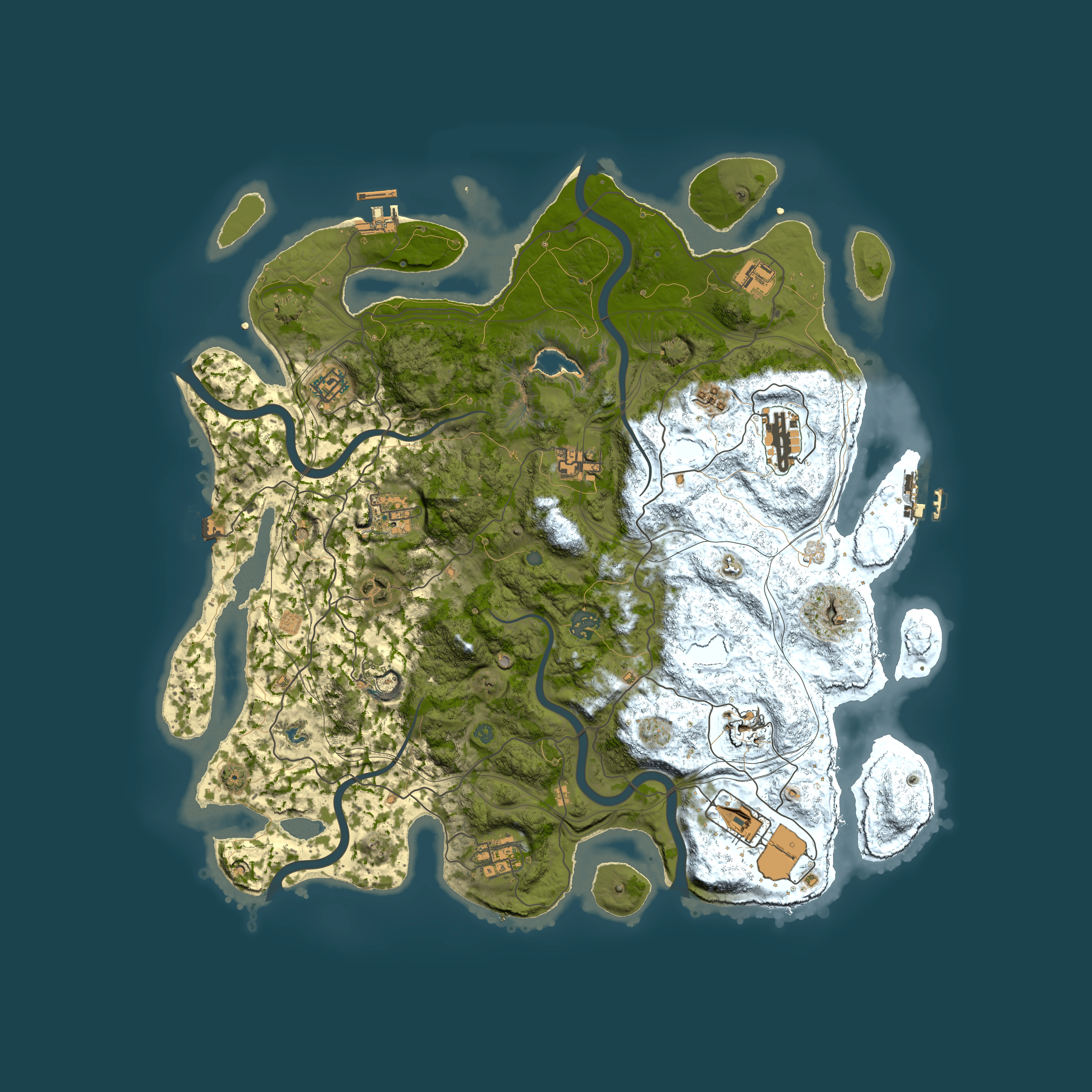 Full top-down render of Rust map seed 658548268, 4350x4350m