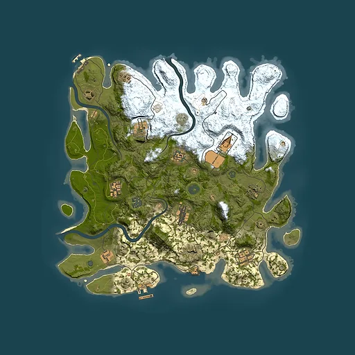 Rust map seed 237777931, 3900x3900m top-down preview