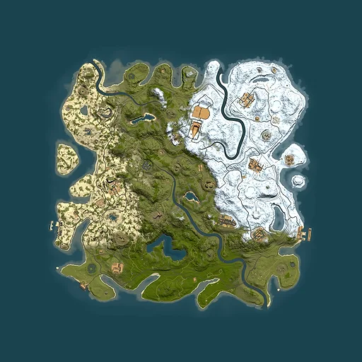 Rust map seed 2047631554, 4500x4500m top-down preview