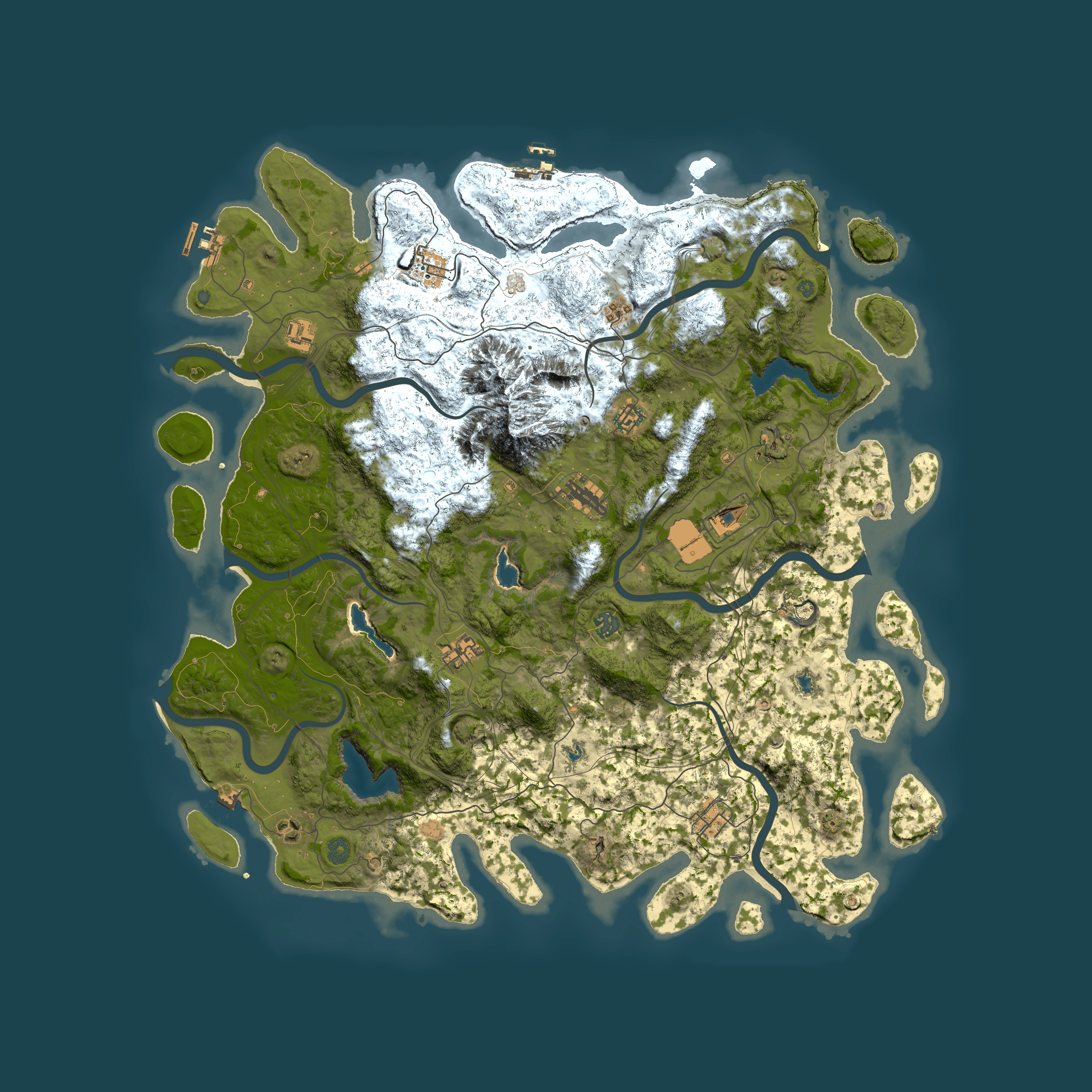 Full top-down render of Rust map seed 177578887, 5100x5100m