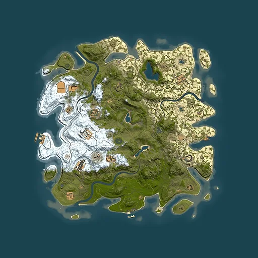 Rust map seed 1322252758, 4550x4550m top-down preview