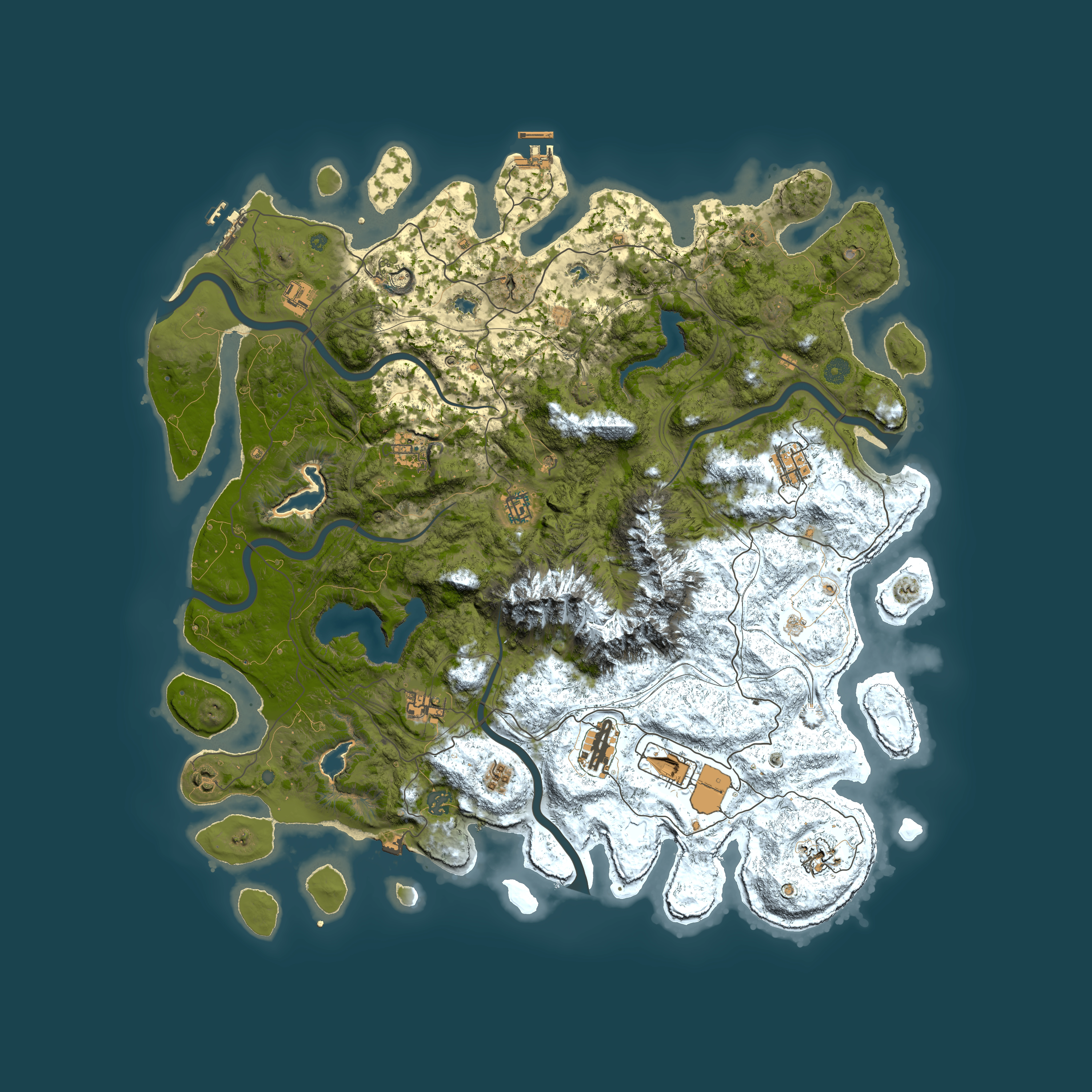 Full top-down render of Rust map seed 1948562179, 5000x5000m
