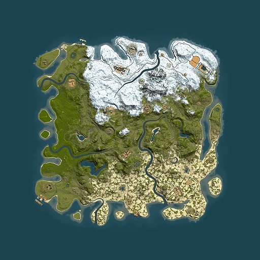 Rust map seed 2029180825, 5050x5050m top-down preview