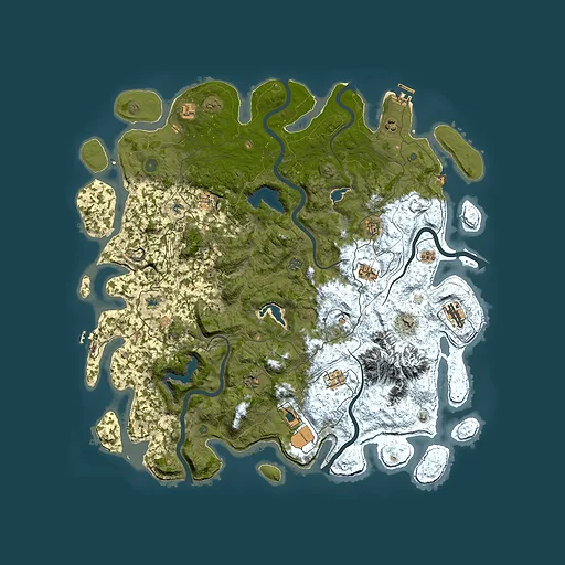 Rust map seed 281634664, 5150x5150m top-down preview