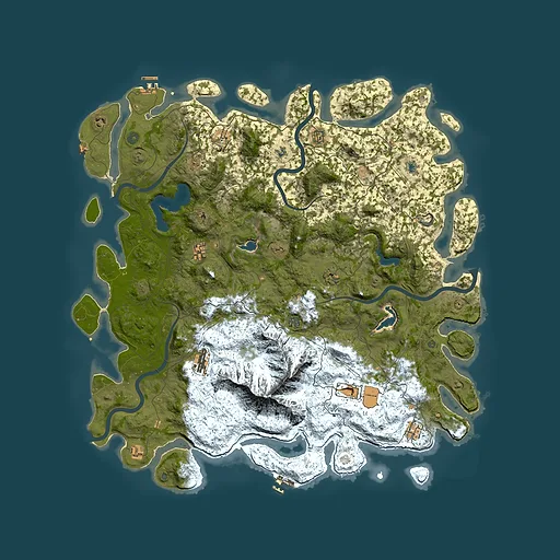 Rust map seed 1813016841, 5600x5600m top-down preview