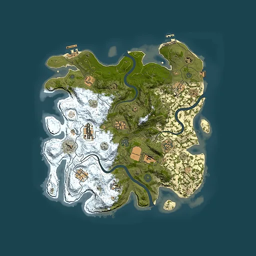 Rust map seed 1903101283, 3700x3700m top-down preview