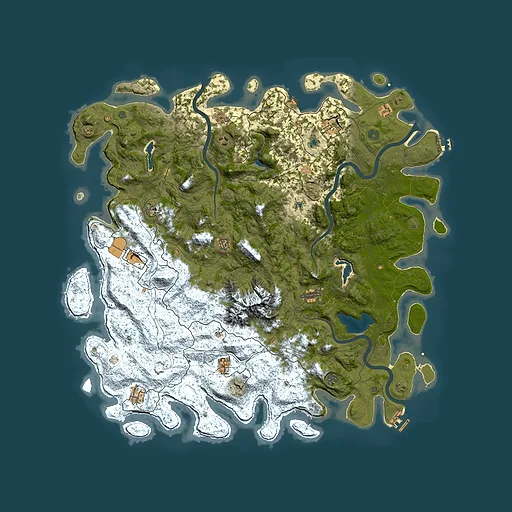 Rust map seed 1764807984, 5500x5500m top-down preview