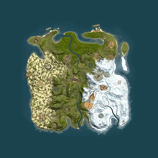 Rust map seed 583313531, 3600x3600m top-down preview