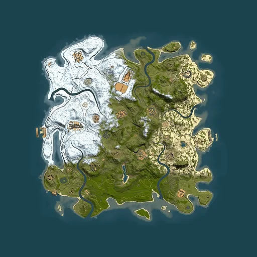 Rust map seed 200813670, 4350x4350m top-down preview