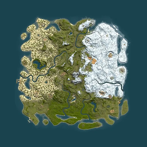 Rust map seed 275451608, 5850x5850m top-down preview