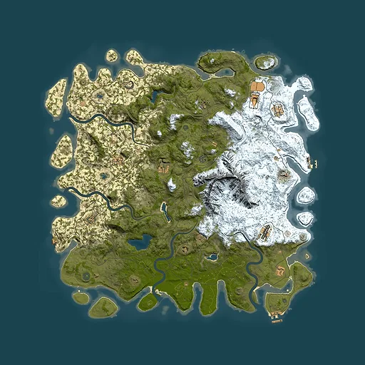 Rust map seed 32752950, 5700x5700m top-down preview
