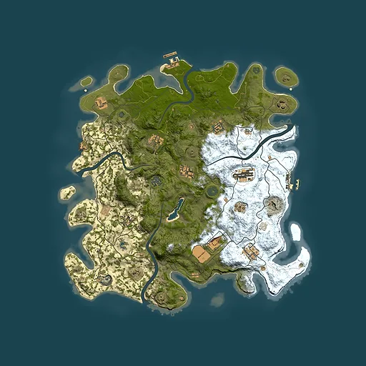 Rust map seed 1555342643, 4150x4150m top-down preview