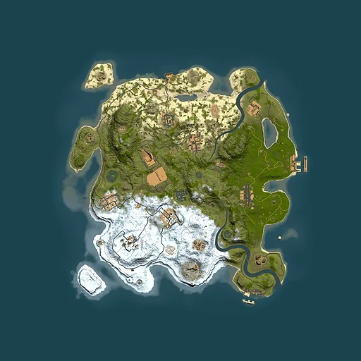Rust map seed 918097302, 3500x3500m top-down preview