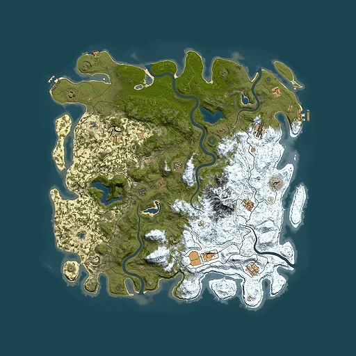 Rust map seed 792557602, 5250x5250m top-down preview