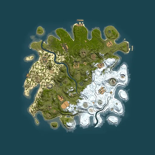 Rust map seed 986369404, 3800x3800m top-down preview