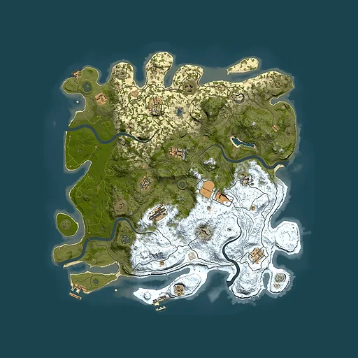 Rust map seed 749461410, 4400x4400m top-down preview