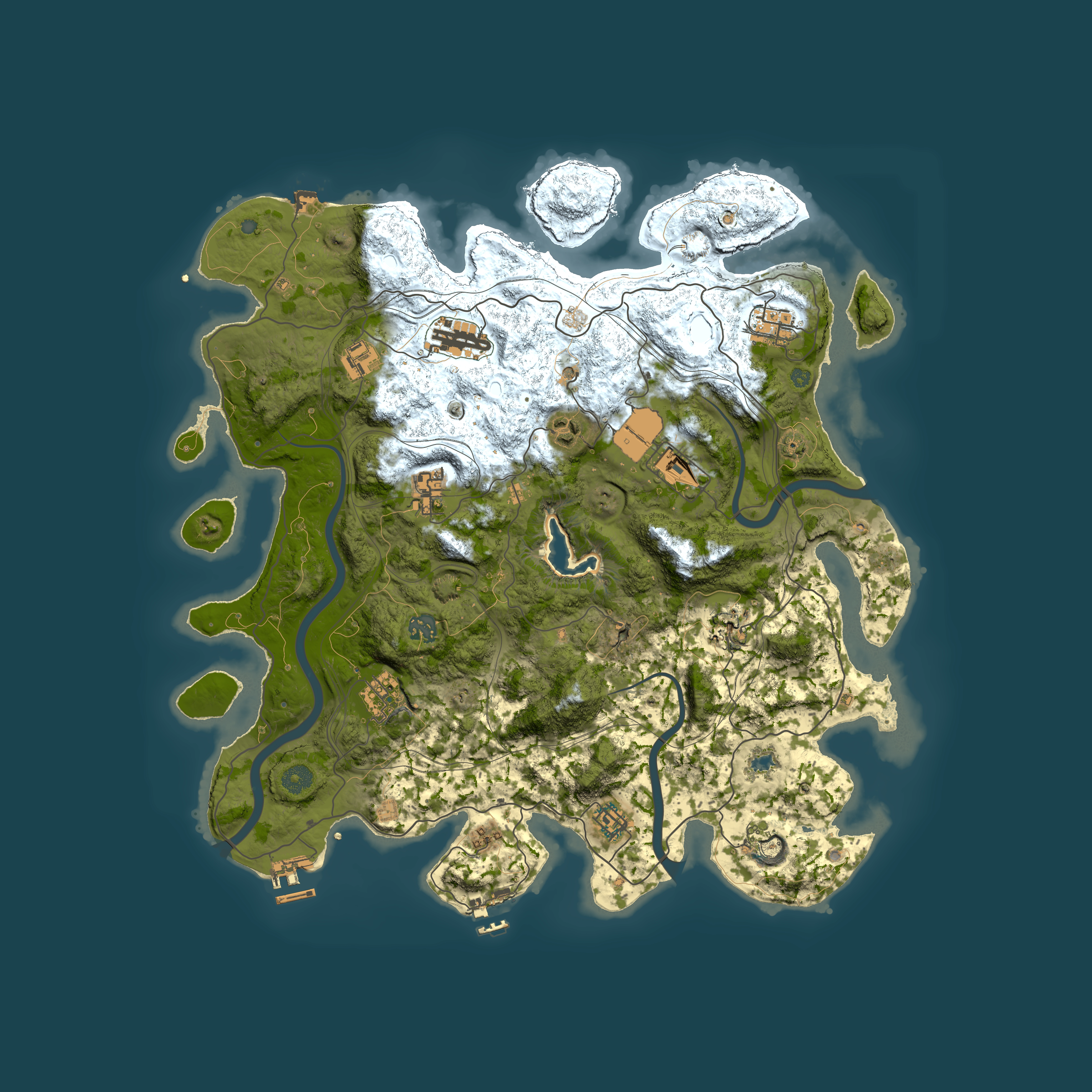 Full top-down render of Rust map seed 1526244380, 4300x4300m