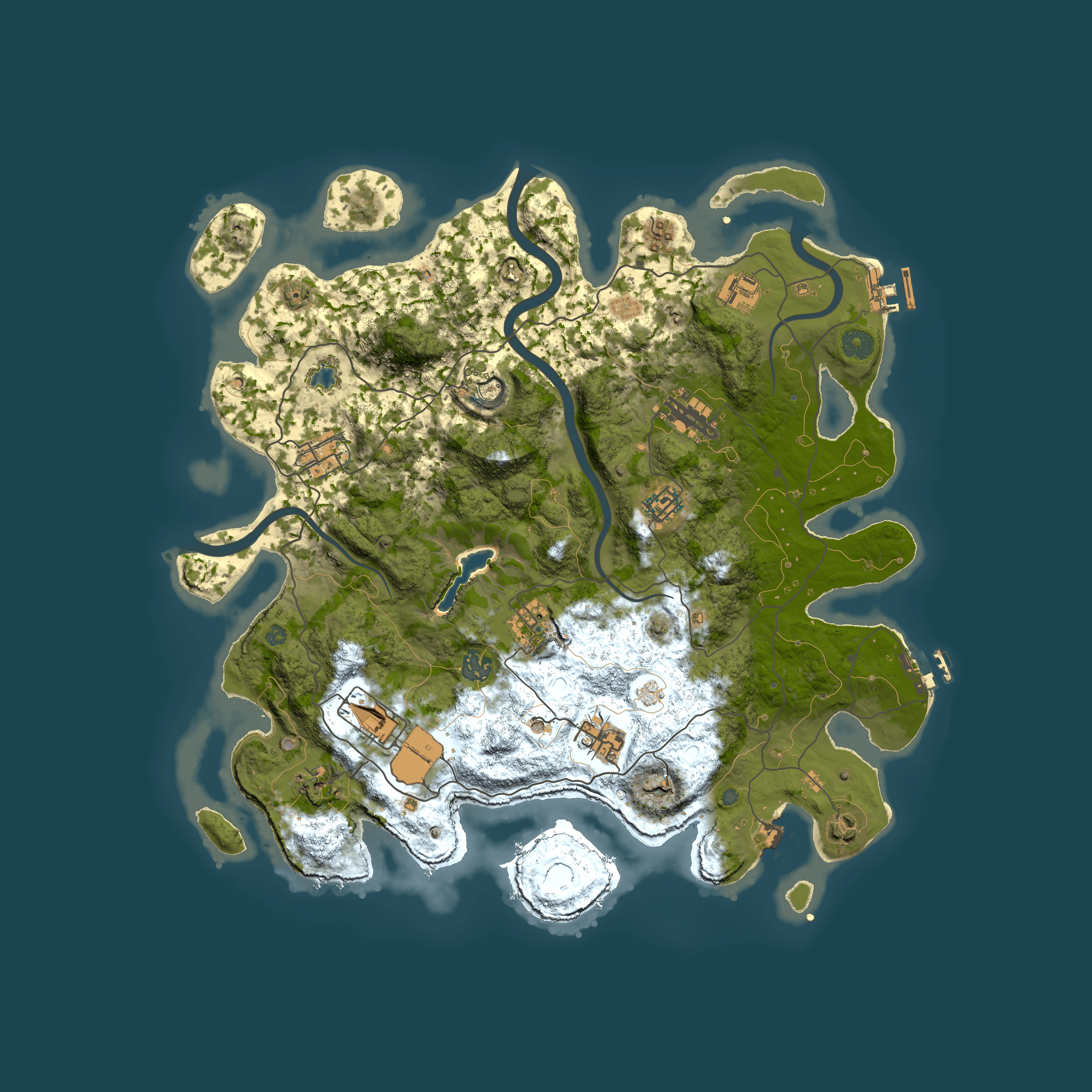 Full top-down render of Rust map seed 948412249, 4050x4050m