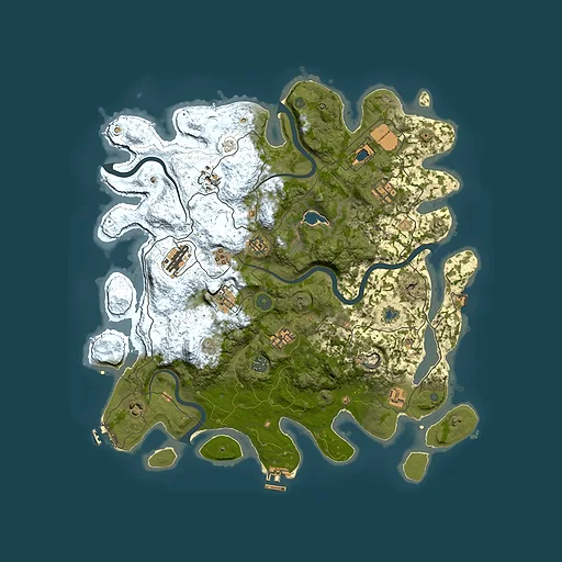 Rust map seed 215935077, 4200x4200m top-down preview
