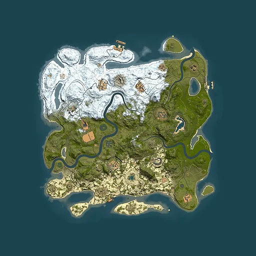 Rust map seed 230605900, 4250x4250m top-down preview