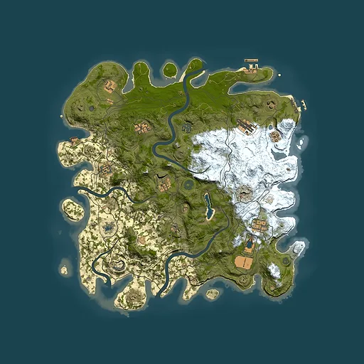 Rust map seed 902662515, 4250x4250m top-down preview