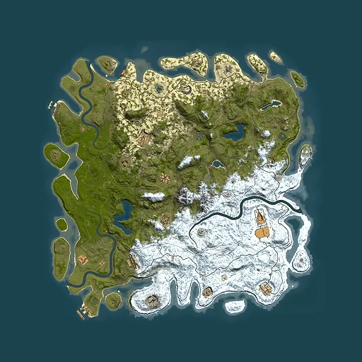 Rust map seed 1831020484, 5400x5400m top-down preview