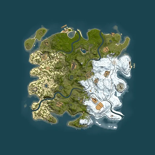 Rust map seed 389903936, 4100x4100m top-down preview