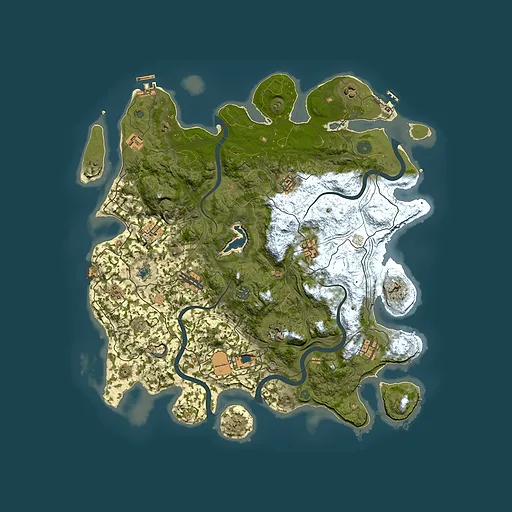 Rust map seed 1492208288, 4350x4350m top-down preview