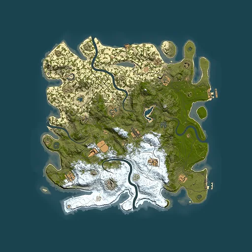 Rust map seed 523720665, 4400x4400m top-down preview