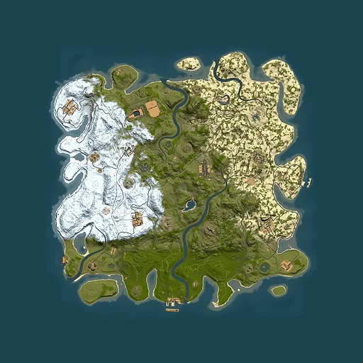 Rust map seed 442717362, 4450x4450m top-down preview