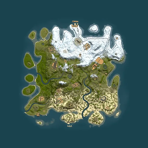 Rust map seed 1579998373, 3900x3900m top-down preview