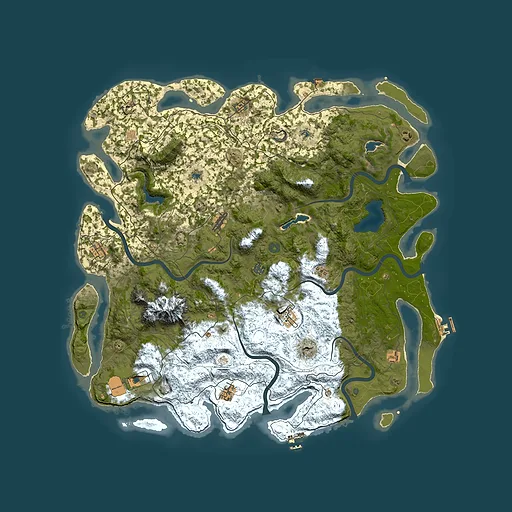 Rust map seed 1128887830, 5300x5300m top-down preview