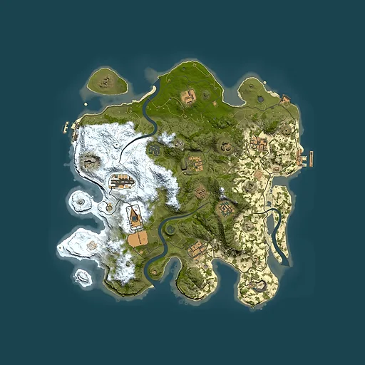 Rust map seed 377289740, 3550x3550m top-down preview