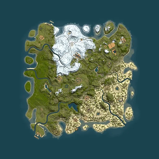 Rust map seed 1188030606, 4850x4850m top-down preview