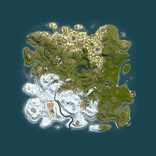 Rust map seed 741073695, 4750x4750m top-down preview