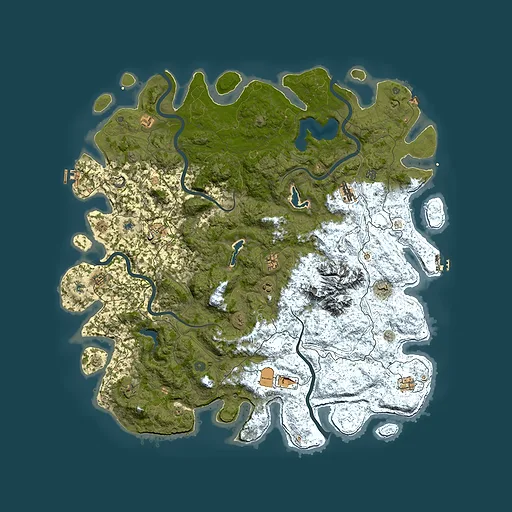 Rust map seed 960677639, 5700x5700m top-down preview