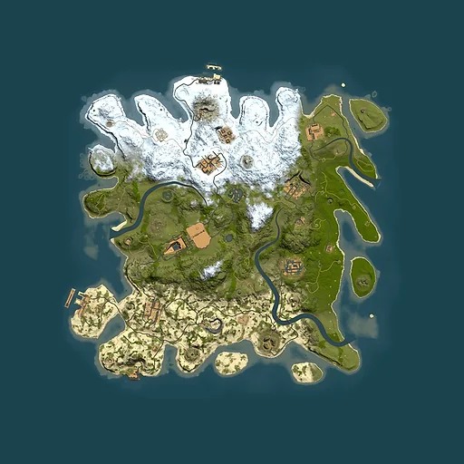 Rust map seed 1098559541, 3600x3600m top-down preview