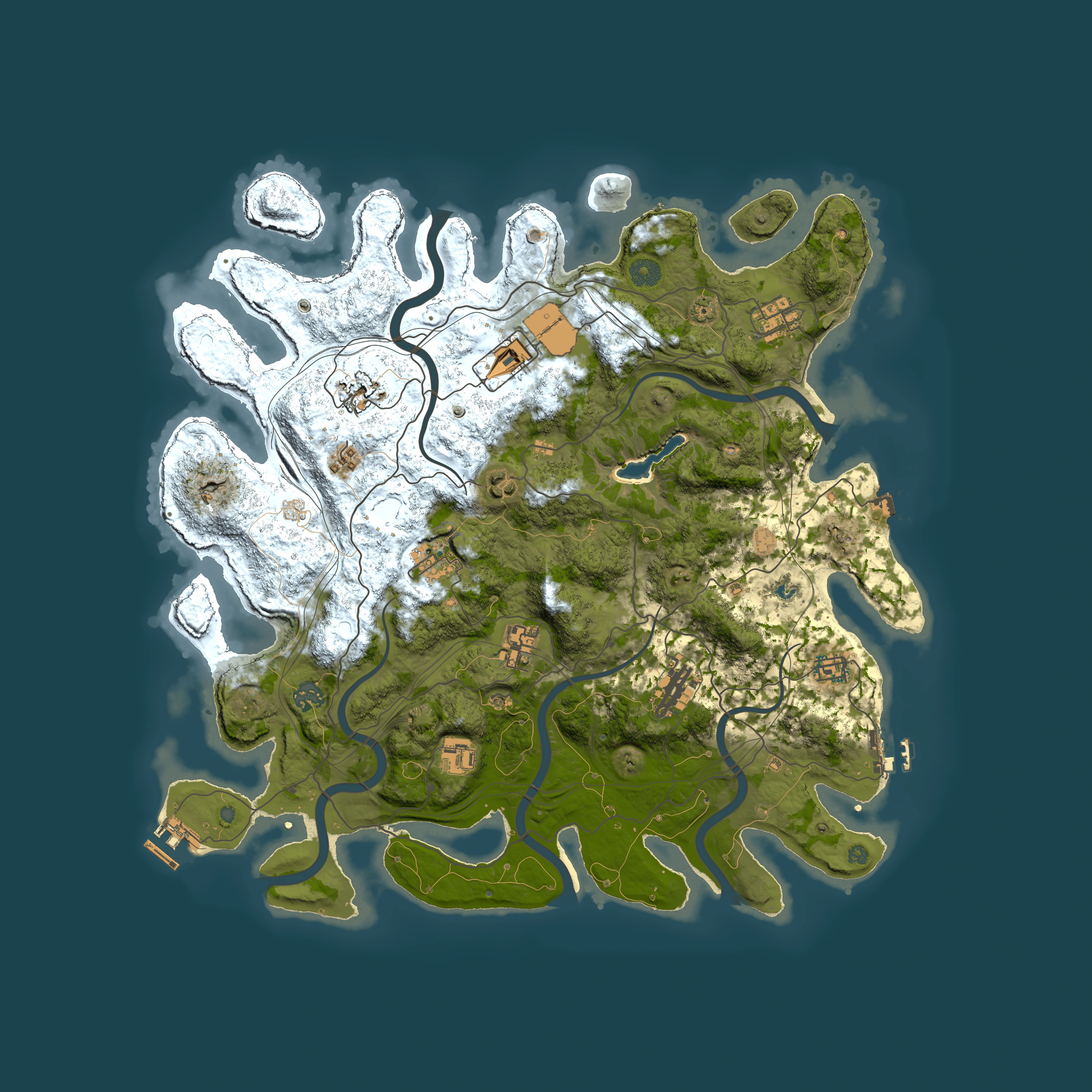 Full top-down render of Rust map seed 1096352925, 4250x4250m